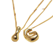 Petite Bubble Letter Necklace